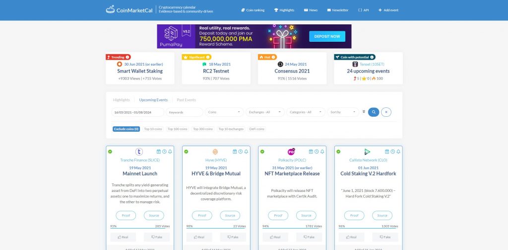 CoinMarketCal